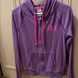 💜Victoria’s Secret Pink Zip-Up Hoodie💜